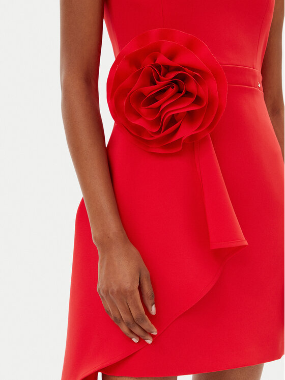 Gaudi Gaudi Kokteiļkleita 511FD15034 Sarkans Slim Fit