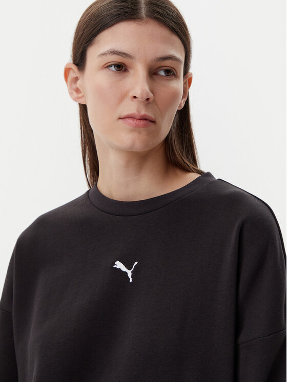 Puma Puma Majica dugih rukava Ess 685401 Crna Oversize