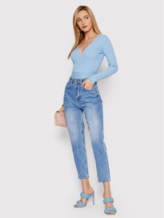 Blusa Bound By Love PKH023 Blu Slim Fit