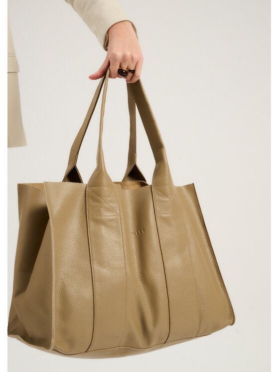Le Collet Le Collet Torebka THE BIG BAG Beżowy