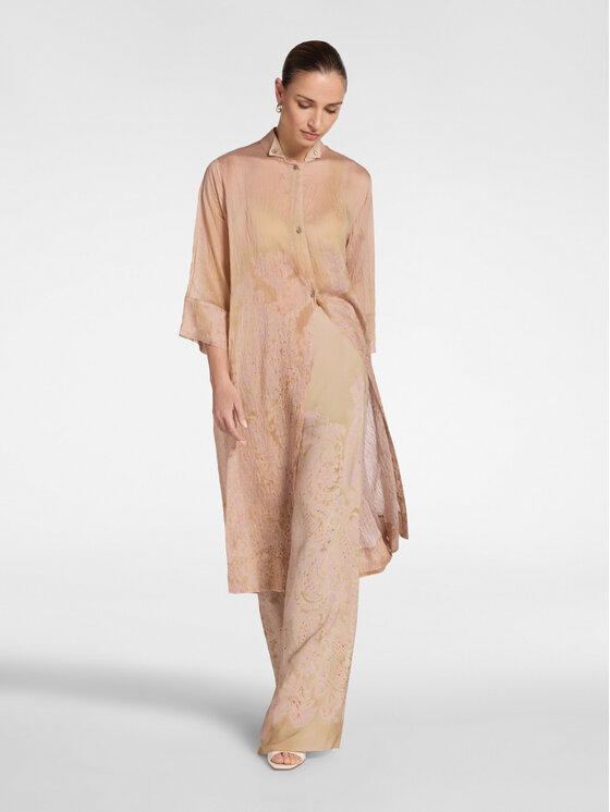 Elena Mirò Elena Mirò Spodnie materiałowe P026P000479N001 Kremowy Regular Fit