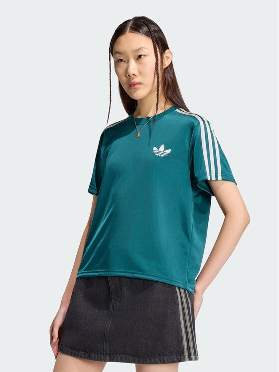 adidas adidas T-Shirt FIREBIRD TEE Zielony Loose Fit