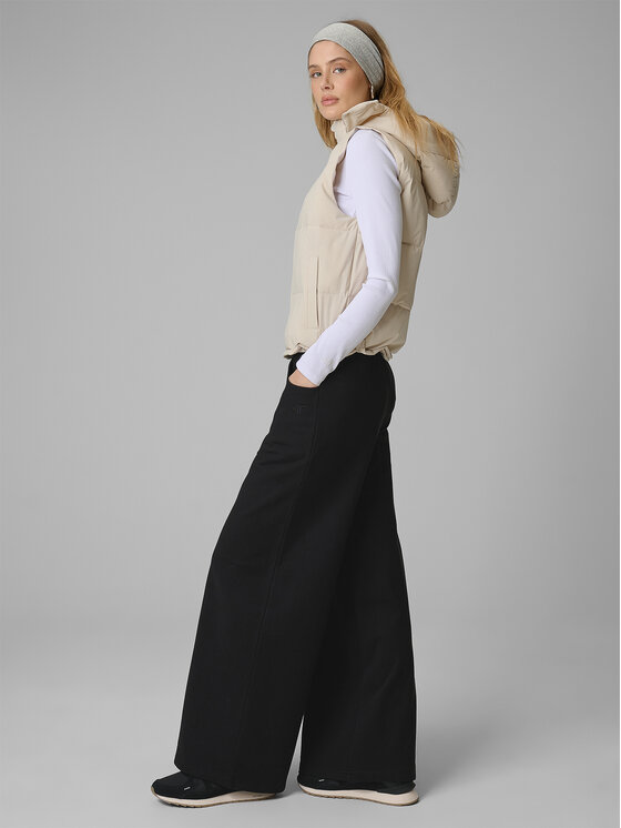 4F 4F Bezrękawnik ESSENTIAL 3 Beżowy Loose Fit