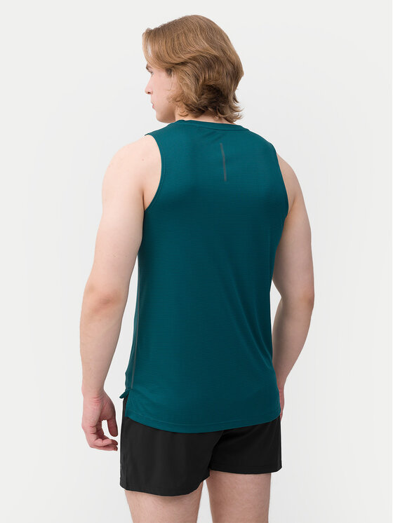 4F 4F Φανελάκι τεχνικό 4FWSS24TFTSM841 Πράσινο Regular Fit