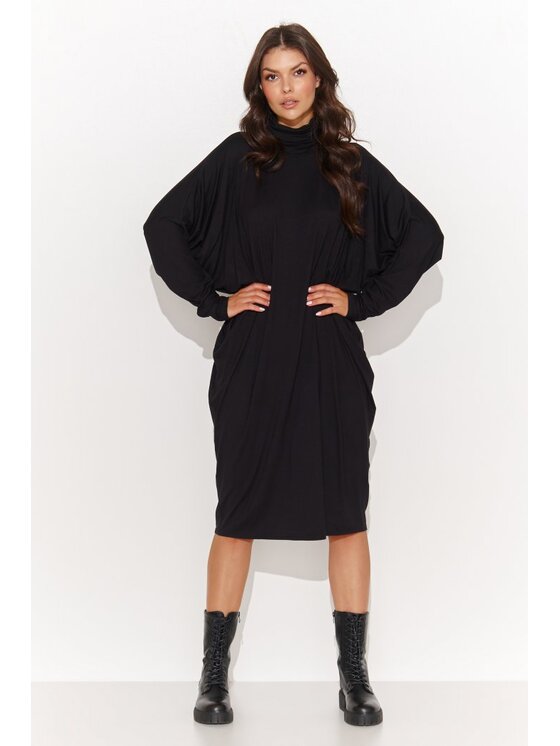 Numinou Numinou Sukienka codzienna NU455 Czarny Baggy Fit