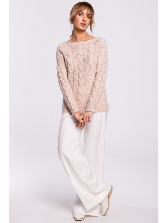 Made of Emotion Made of Emotion Maglione M511 Rosa Basic Fit