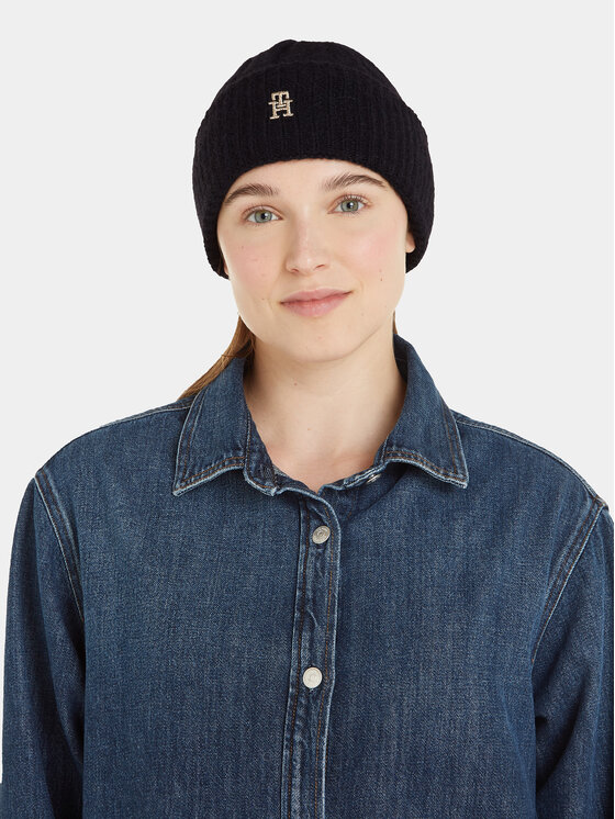 Tommy Hilfiger Tommy Hilfiger Căciulă Th Timeless Beanie AW0AW15307 Negru