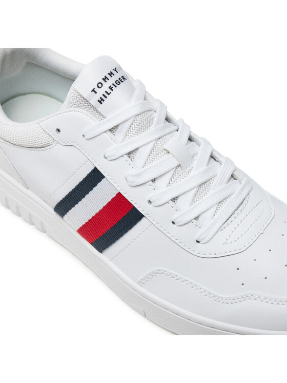 Tommy Hilfiger Tommy Hilfiger Laisvalaikio batai Th Basket Core Lite FM0FM05116 Balta