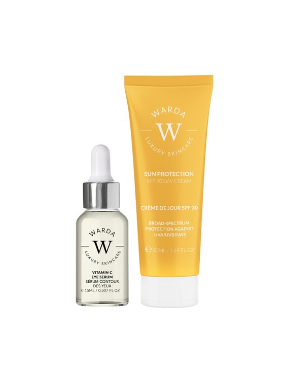 Warda Skincare Warda Skincare Serum Vit C Skin Glow + Krem SPF 30 Krem na dzień i na noc