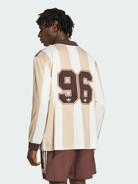 adidas adidas Longsleeve 161611 Kremowy Loose Fit