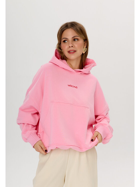 Mirons Mirons Bluza soft Różowy Oversize