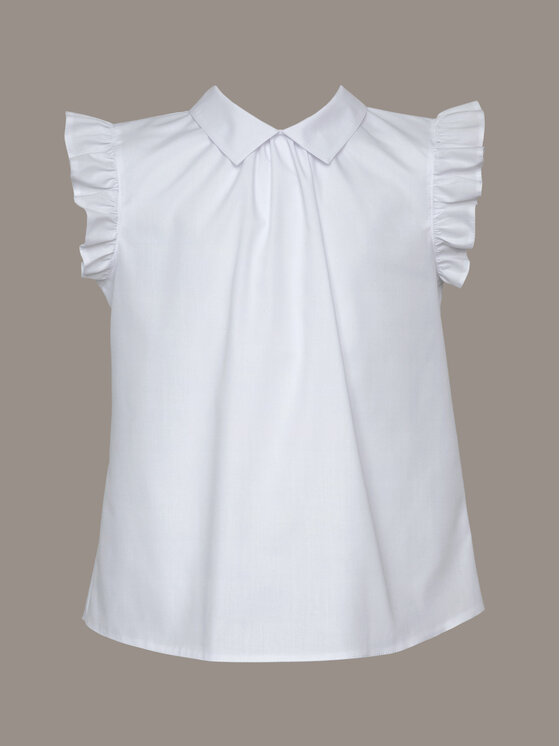 SLY SLY Bluzka 4S-102 Biały Comfortable Fit