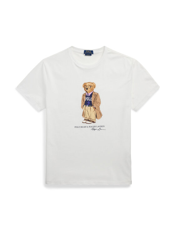 Polo Ralph Lauren Polo Ralph Lauren Tričko 710974584001 Biela Custom Slim Fit