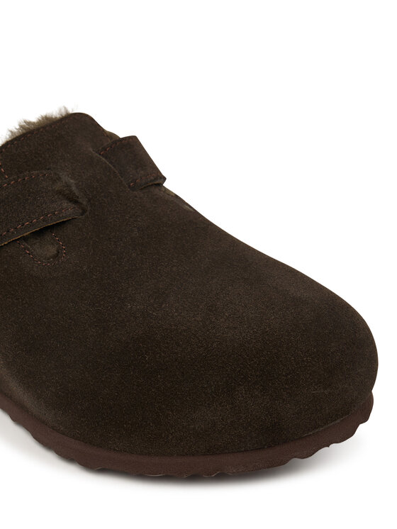 Birkenstock Birkenstock Шльопанці Boston Fur 1020567 Коричневий