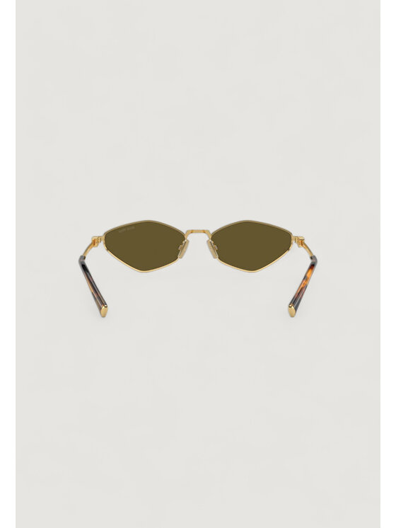 Miu Miu Miu Miu Okulary przeciwsłoneczne 0MU 56ZS 5AK09Z Złoty