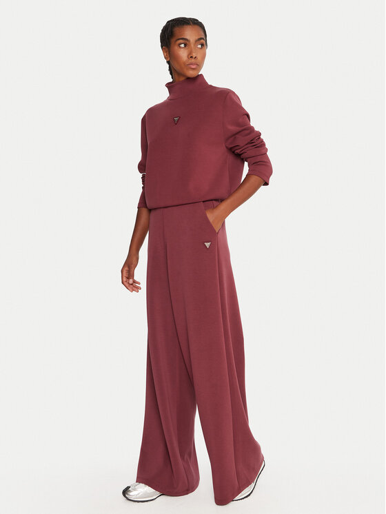Guess Guess Felpa Olympe V4YQ05 KCAY2 Bordeaux Regular Fit