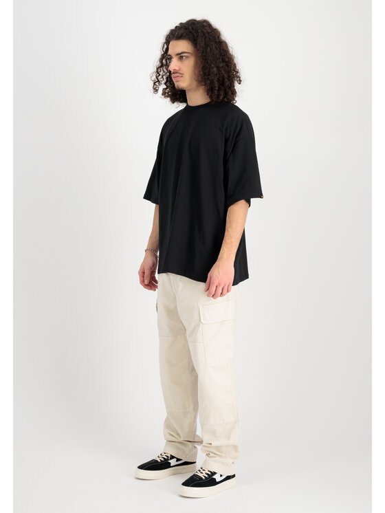 Alpha Industries Alpha Industries T-Shirt Logo Code Backprint T-Shirt Czarny Relaxed Fit