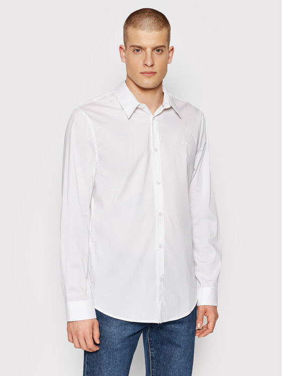 Camicia Sunset M1YH20 W7ZK1 Bianco Slim Fit