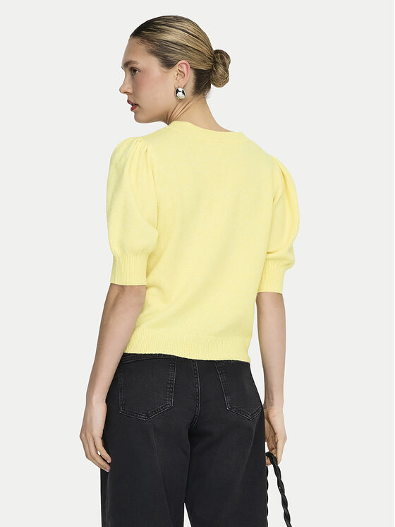 ONLY ONLY Kampsun Rica 15318551 Kollane Regular Fit