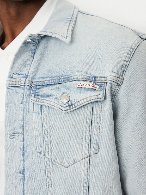 Calvin Klein Jeans Calvin Klein Jeans Jeansová bunda J30J327590 Modrá Slim Fit