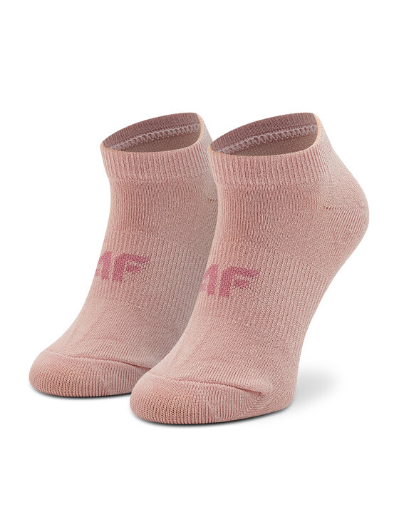 4F 4F Zestaw 3 par niskich skarpet unisex HJL22-JSOD003 Różowy