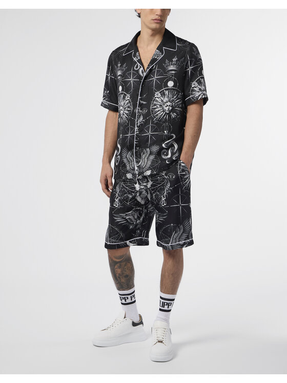PHILIPP PLEIN PHILIPP PLEIN Koszula 29000 Czarny Regular Fit