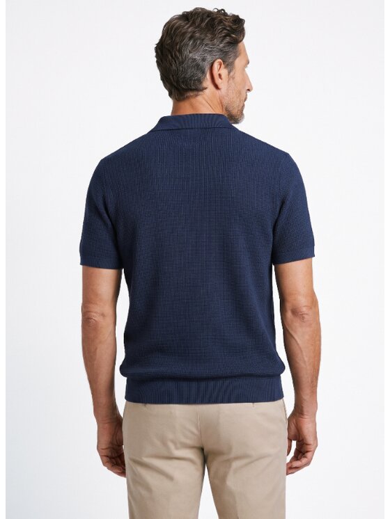 Pako Lorente Pako Lorente Polo P26WF-TX-003 Granatowy Oversize