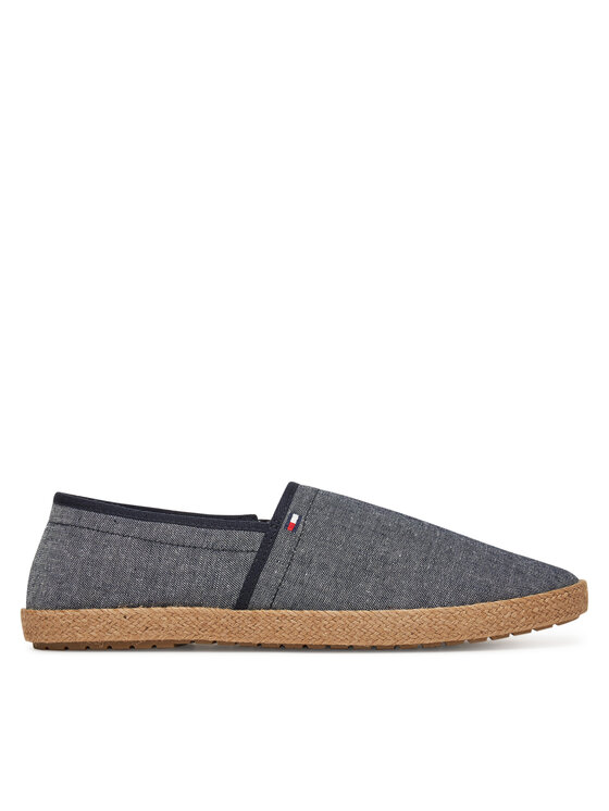 Espadrile Tommy Hilfiger Hilfiger Chambray Espadrille FM0FM05391 Albastru