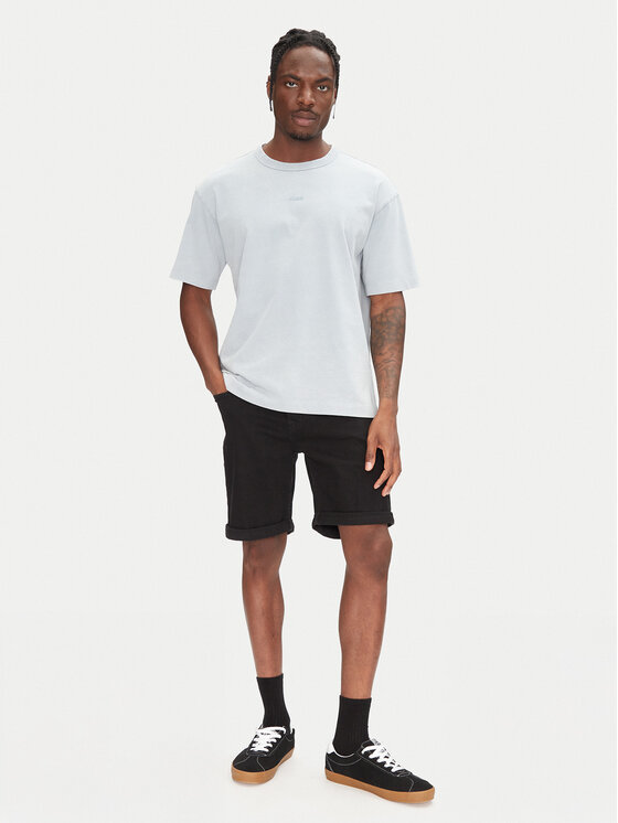 Jack & Jones Jack & Jones Szorty jeansowe Rick 12269497 Czarny Regular Fit