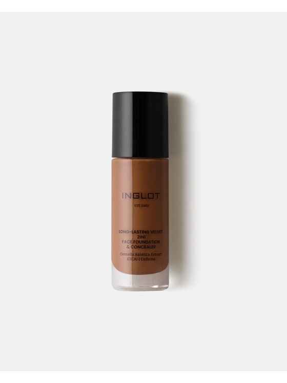 INGLOT INGLOT i korektor 2w1 Long-Lasting Velvet Podkład 727 Deep Neutral Golden