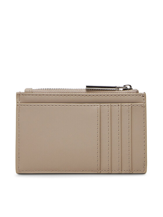 Calvin Klein Calvin Klein Θήκη πιστωτικών καρτών Ck Must Aop Cc Holder W Zip LV04F1036G Μπεζ