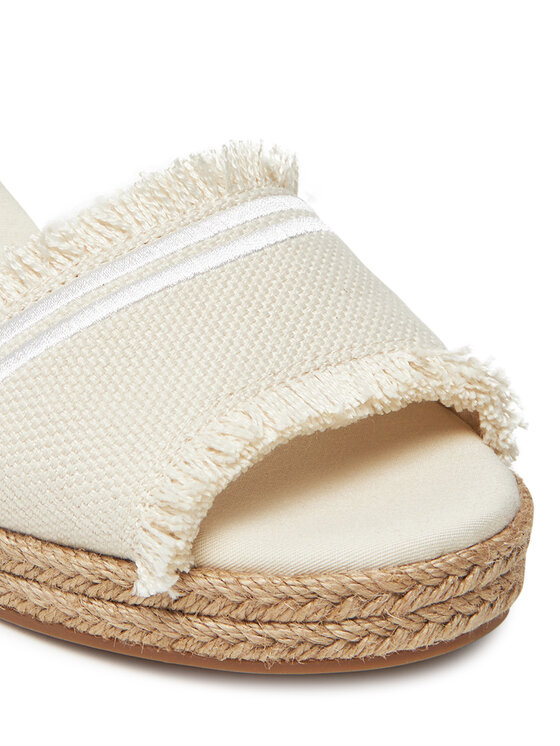 Tommy Hilfiger Tommy Hilfiger Espadryle Fringe Canvas Medium Wedge FW0FW08879 Beżowy