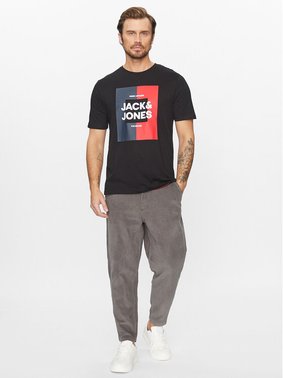 Jack&Jones Jack&Jones Hlače iz tkanine 12237547 Siva Tapered Fit