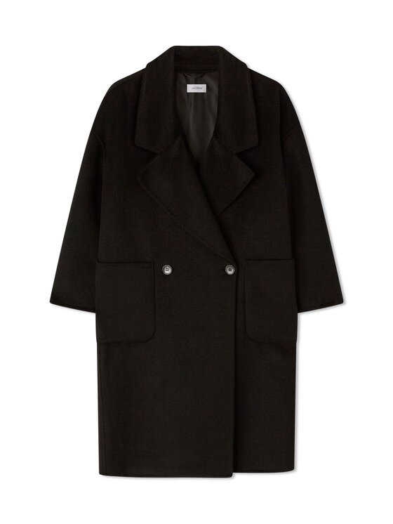 Motivi Motivi Cappotto invernale 0021W000149N033 Nero Over Fit