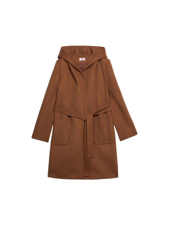 Oltre Oltre Cappotto 8721R001288N012 Marrone A-Line Fit