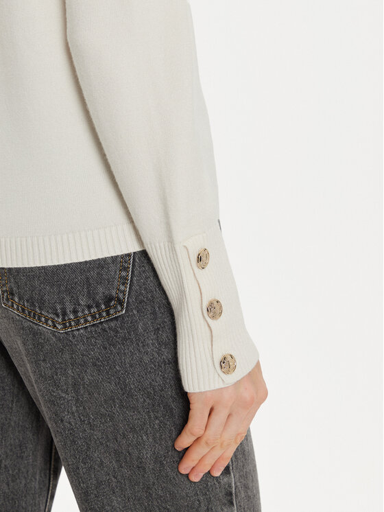 Morgan Morgan Sweter 242-MGOLD Écru Regular Fit