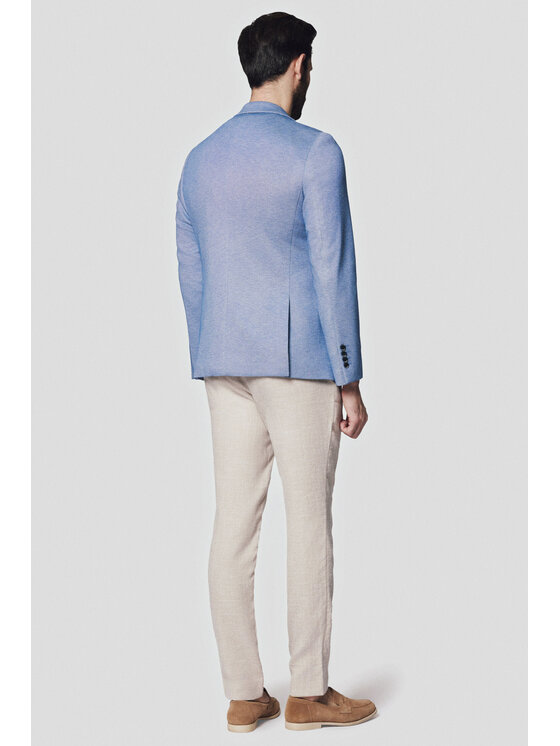 Lancerto Lancerto Marynarka Sarasota MA131124000016 Niebieski Slim Fit