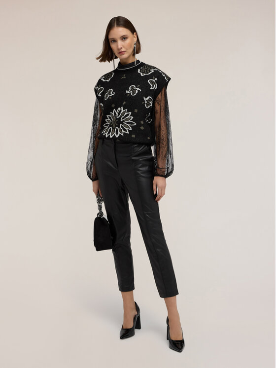 Motivi Motivi Maglione M184W003886N0S5 Nero Regular Fit