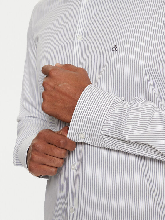 Calvin Klein Calvin Klein Πουκάμισο K10K113865 Λευκό Slim Fit