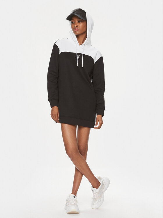 Calvin Klein Jeans Calvin Klein Jeans Φόρεμα υφασμάτινο J20J221410 Μαύρο Regular Fit