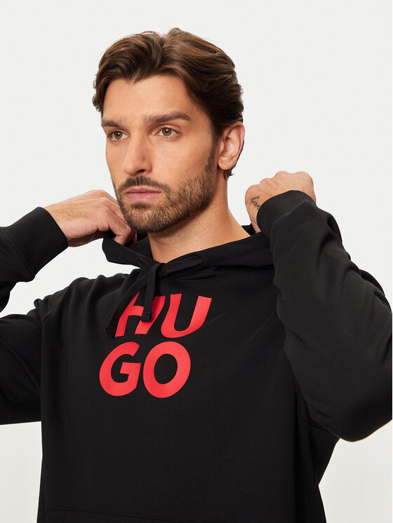 HUGO Hugo Felpa Daltorreson 50523848 Nero Regular Fit