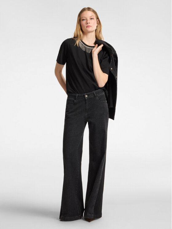 Elena Mirò Elena Mirò T-shirt G272Z000413N033 Nero Boxy Fit