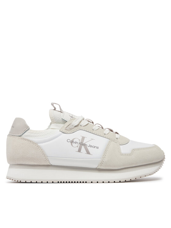Calvin Klein Jeans Calvin Klein Jeans Sneakers Runner Sock Lace Up YM0YM00553 Weiß