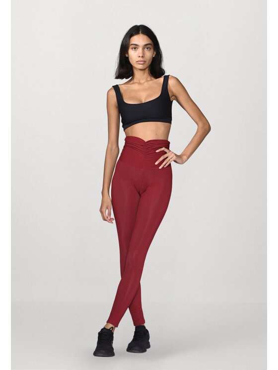 Flavia Valentini Flavia Valentini Legginsy 107 Bordowy Compression Fit