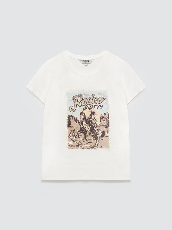BIG STAR BIG STAR T-Shirt ERELLSA Biały Basic Fit