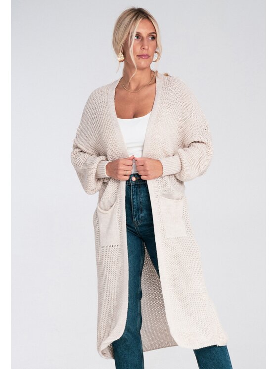 FIGL FIGL Ζακέτα M1239 Μπεζ Regular Fit