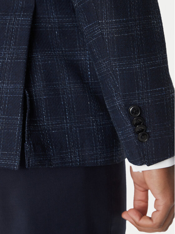 BOSS BOSS Marynarka H-Hutson-233 50535057 Granatowy Slim Fit