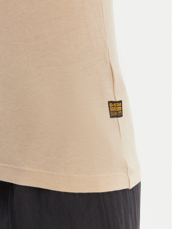 G-Star Raw G-Star Raw Tricou Eyben D24533-4107 Écru Slim Fit