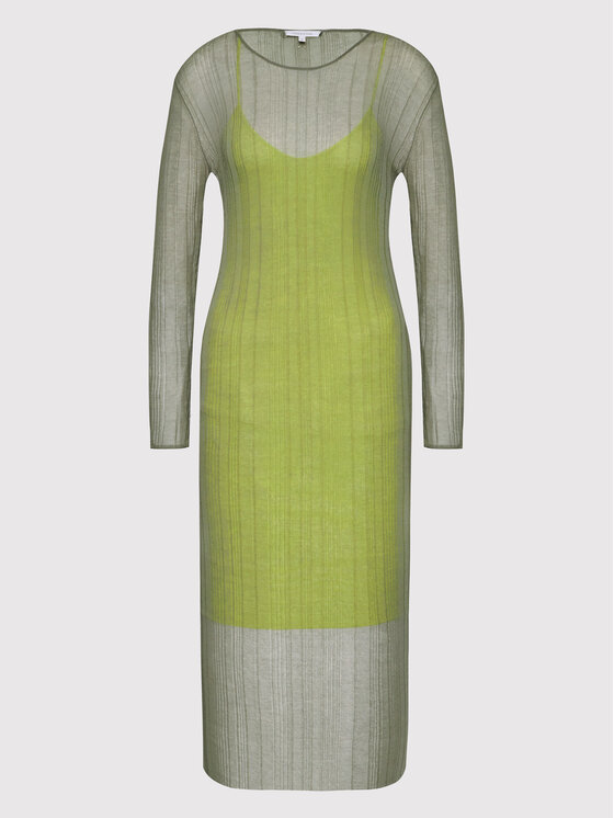 Patrizia Pepe Patrizia Pepe Повсякденна сукня 8A0956/K004-J2U4 Зелений Slim Fit