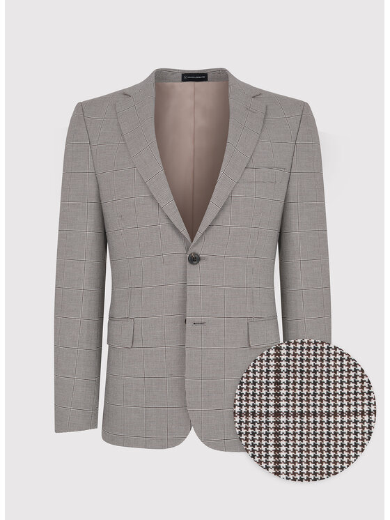 Pako Lorente Pako Lorente Marynarka P24SF-3G-018 Brązowy Slim Fit